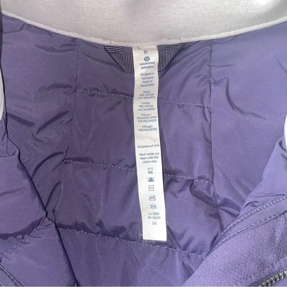 Lululemon Fluffed Up JacketNightfallSize 6